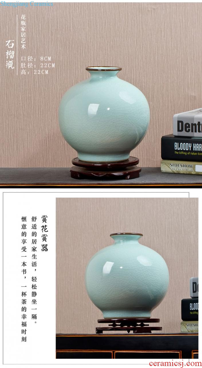 Jingdezhen ceramics of large vase furnishing articles large European colored enamel porcelain household adornment of contemporary sitting room