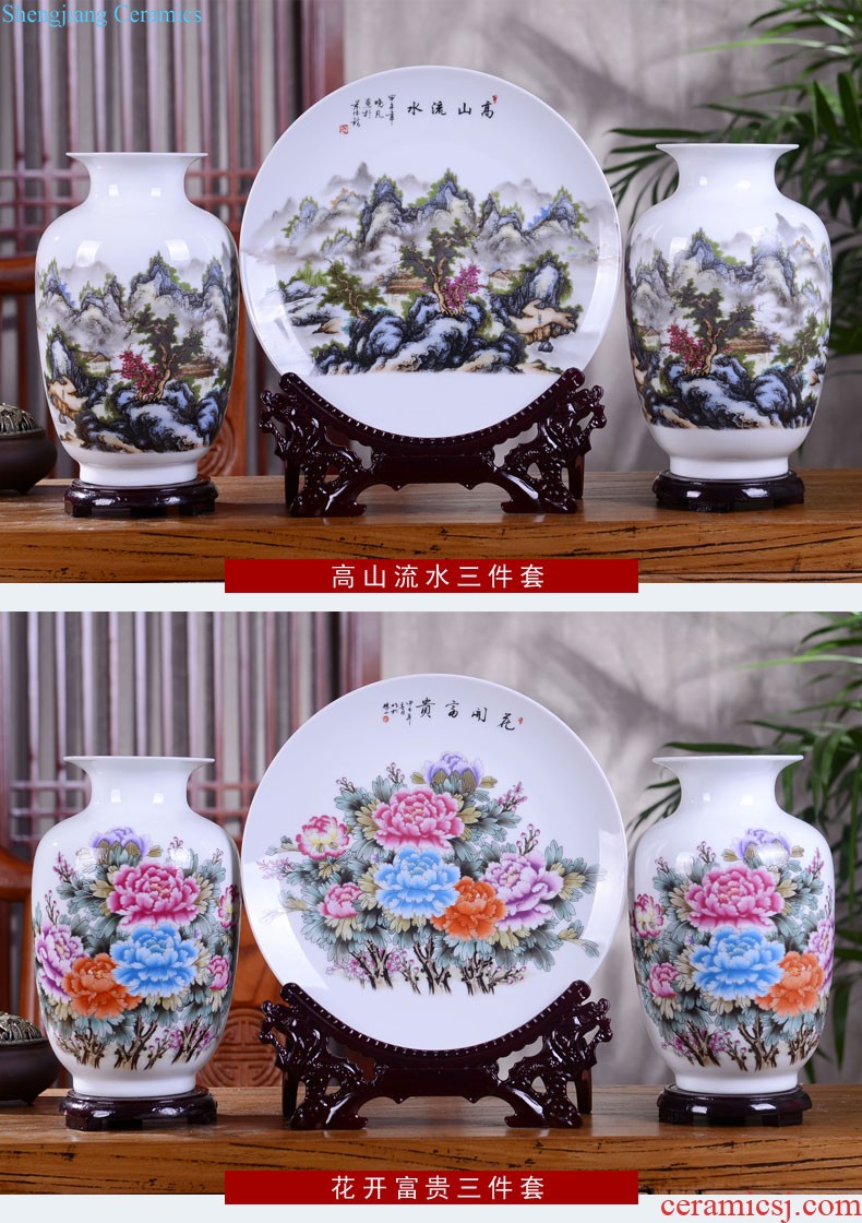 Blue and white porcelain vase furnishing articles sitting room flower arranging Chinese jingdezhen ceramics hand-painted antique porcelain home decoration