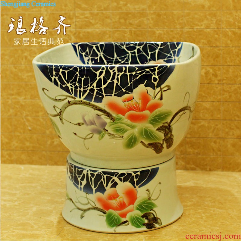 Koh larn, qi increase of jingdezhen ceramic toilet lavabo that defend bath lavatory art basin gold flipping