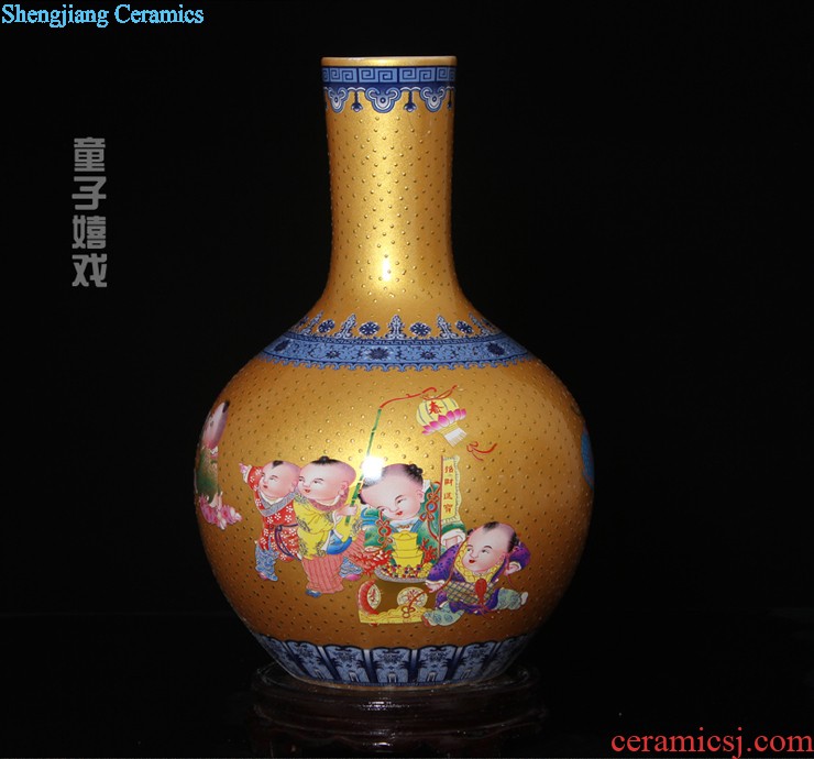 Aj45 jingdezhen ceramics of large vase furnishing articles rich lad admiralty bottles of the sitting room of Chinese style household furnishing articles