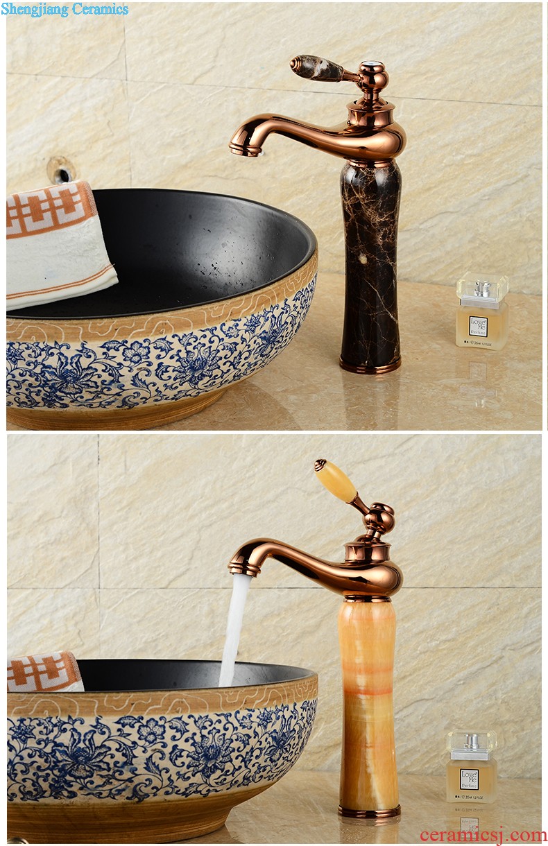 Koh larn, qi stage basin square square the lavabo Mosaic bathroom art basin basin ceramic lavatory basin