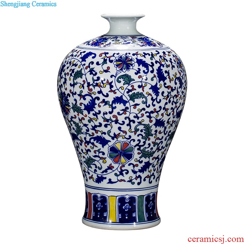 Jingdezhen ceramics famous hand-painted vases furnishing articles furnishing articles sabingga sukdun dergici jimbi Chinese style porch ark sitting room adornment