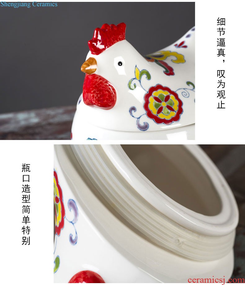 Jingdezhen manual Chinese rural study classical bedroom home dress and sit stool hand-painted ceramic drum stool flowers