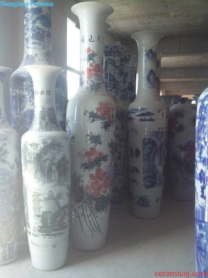 Of 380 hand-painted porcelain jingdezhen ceramics amusement of large vases, club villa housewarming hotel opening