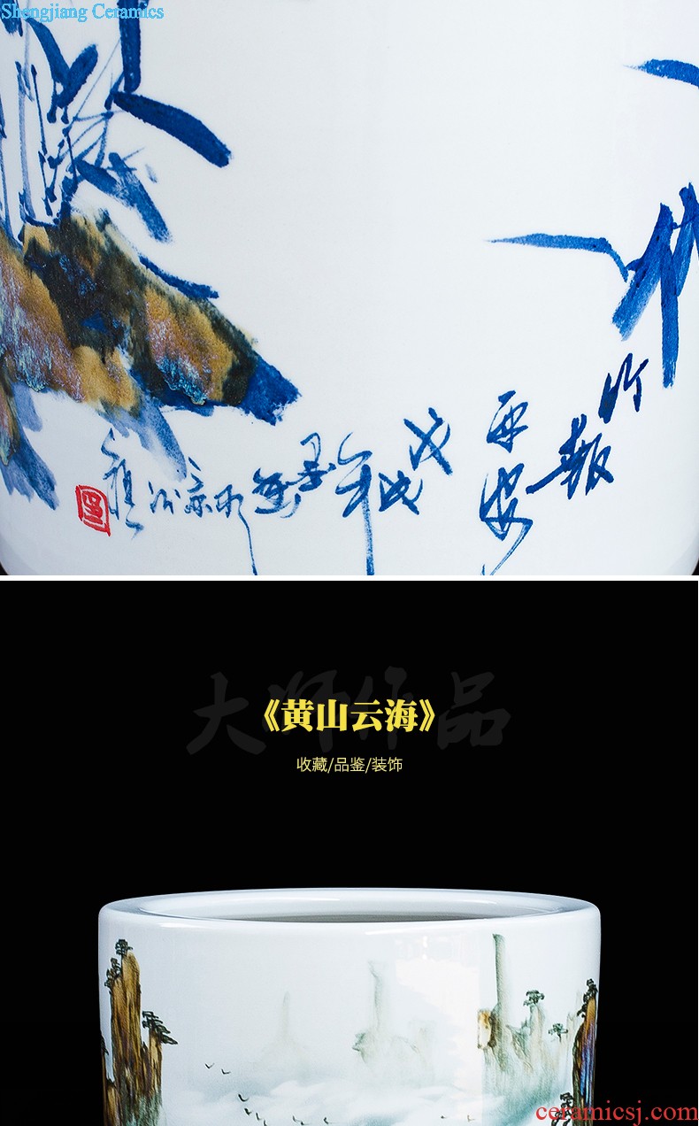 Jingdezhen ceramic hand-painted landing big vase for years for home furnishing articles hotel lobby decoration gb0 sitting room