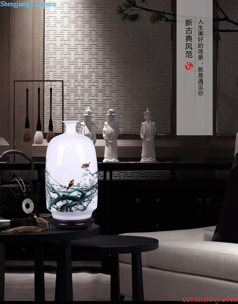 Spring of jingdezhen ceramics vase hand-painted high-ranked imperial concubine drunk Chinese style household adornment the sitting room TV ark furnishing articles