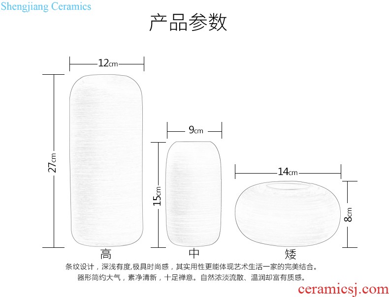 Jingdezhen ceramic vase sitting room is contracted Europe type is resided abstract art TV ark furnishing articles of handicraft ornament