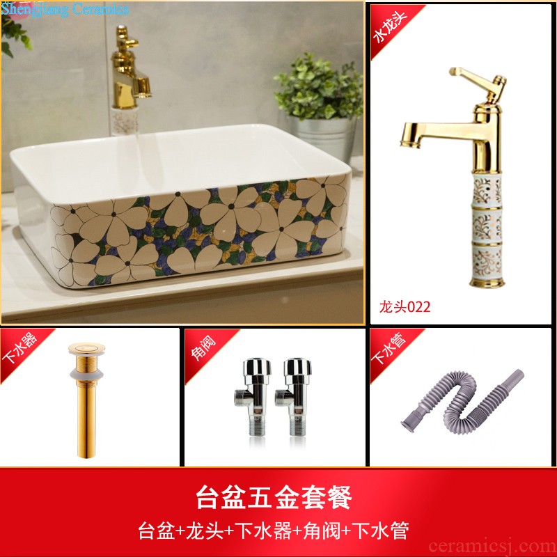 Koh larn neat square stage basin sink ceramic lavatory art to toilet stage basin reed blue of the basin that wash a face