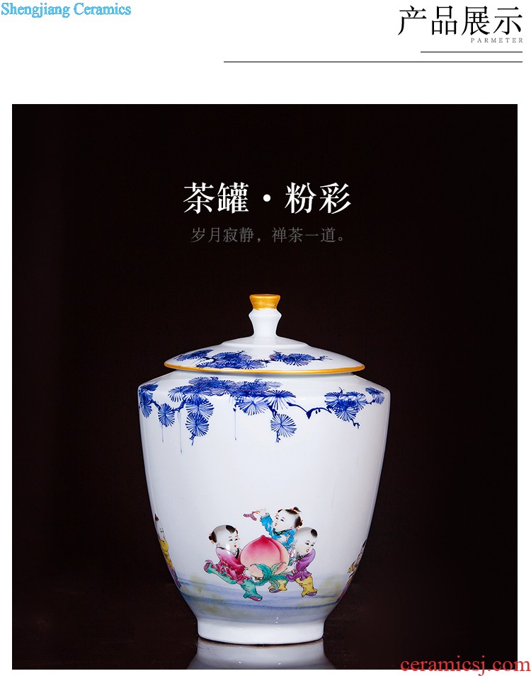 Jingdezhen ceramics kiln vase archaize creative Chinese style household adornment handicraft furnishing articles cb131 sitting room