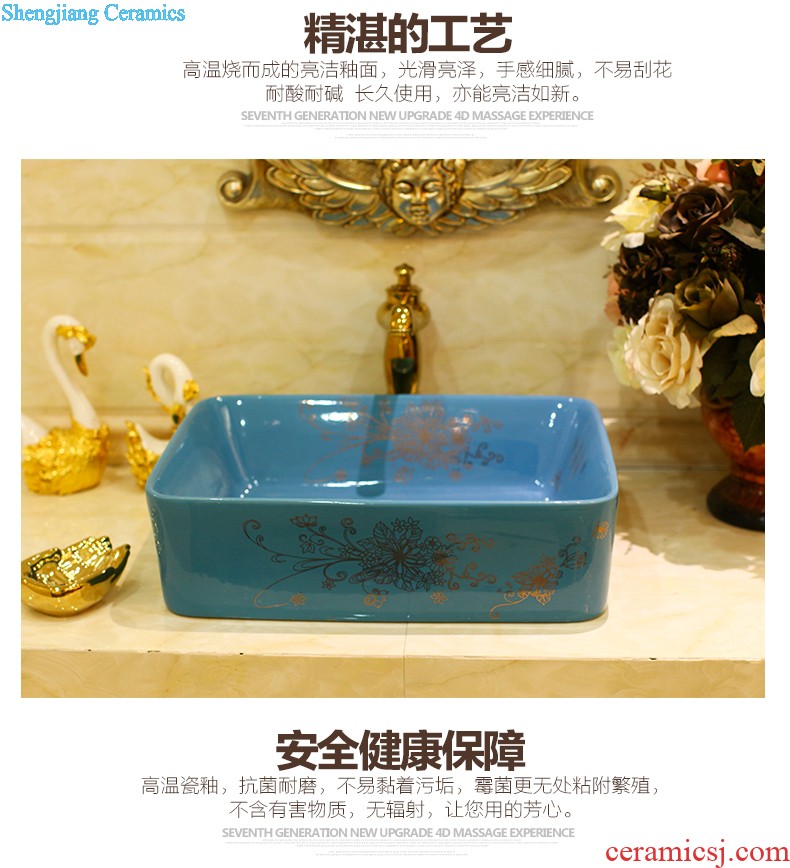 The package mail on bonsai, ceramic lavabo that defend bath lavatory basin art basin waist drum the colour it is