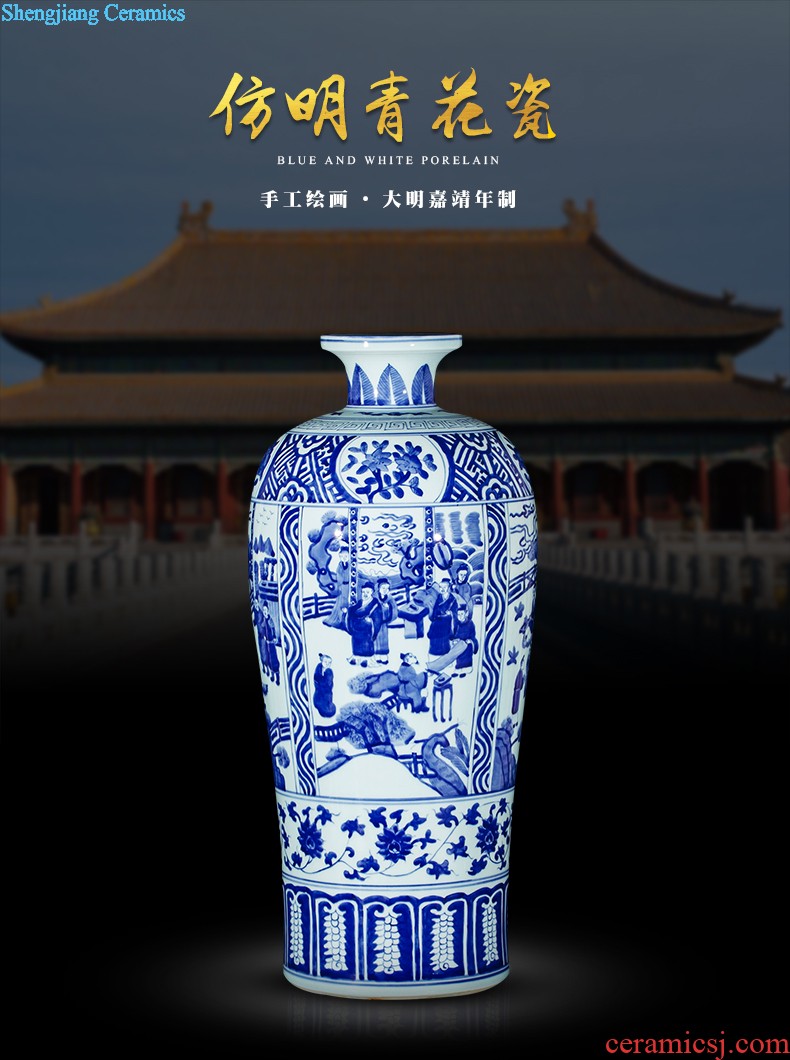 Jingdezhen ceramics famous hand-painted vases, flower arranging furnishing articles success archaize rich ancient frame sitting room adornment