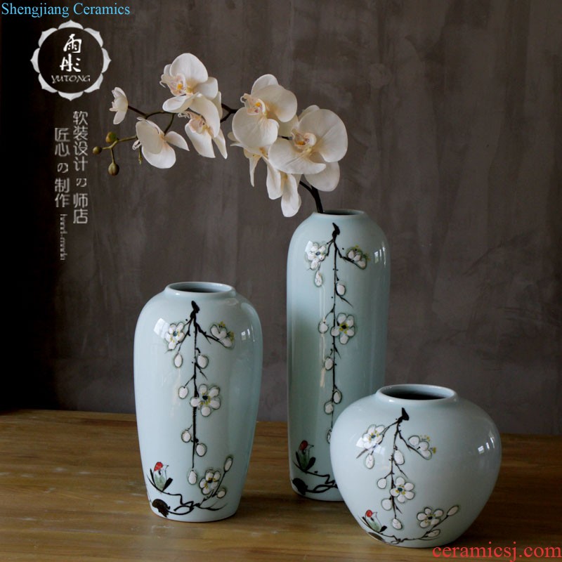 The wind restoring ancient ways beauty picturesque ceramic vases, ceramic furnishing articles Household act the role ofing is tasted furnishing articles ceramic vases, soft adornment