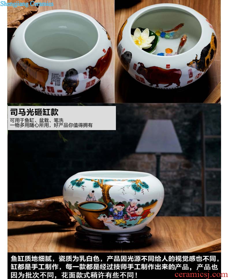 Cb123 jingdezhen ceramics floret bottle of flower arrangement sitting room of contemporary and contracted household adornment lucky bamboo furnishing articles