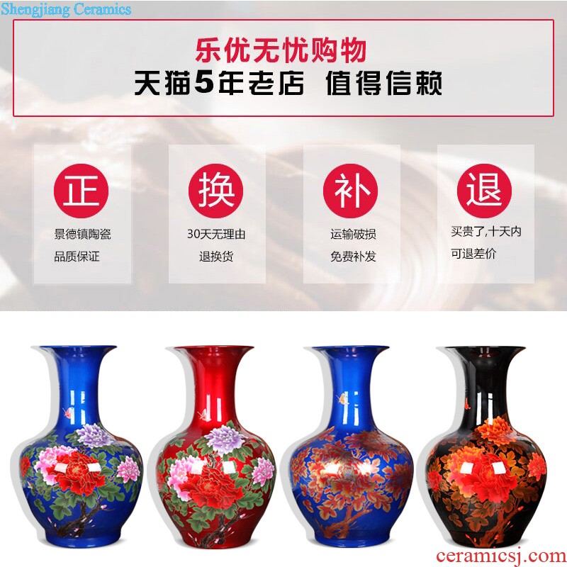 Jingdezhen ceramics contracted and contemporary fashion dragon celestial blue and white porcelain vase furnishing articles archaize sitting room arts and crafts