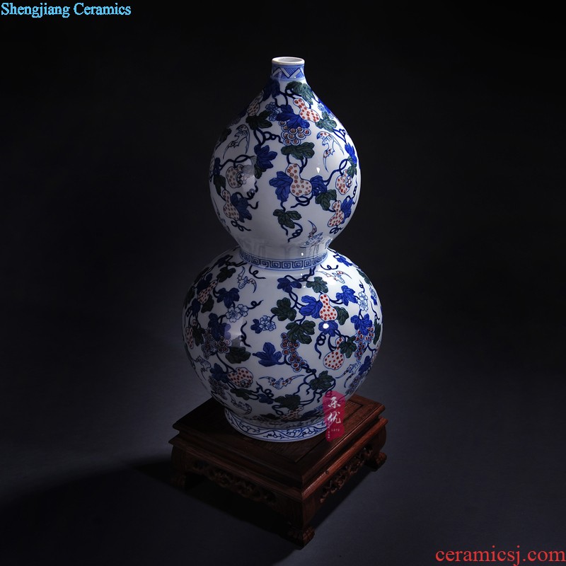 Jingdezhen ceramics vase hand-painted beauty jade Chinese style household adornment the sitting room TV ark furnishing articles