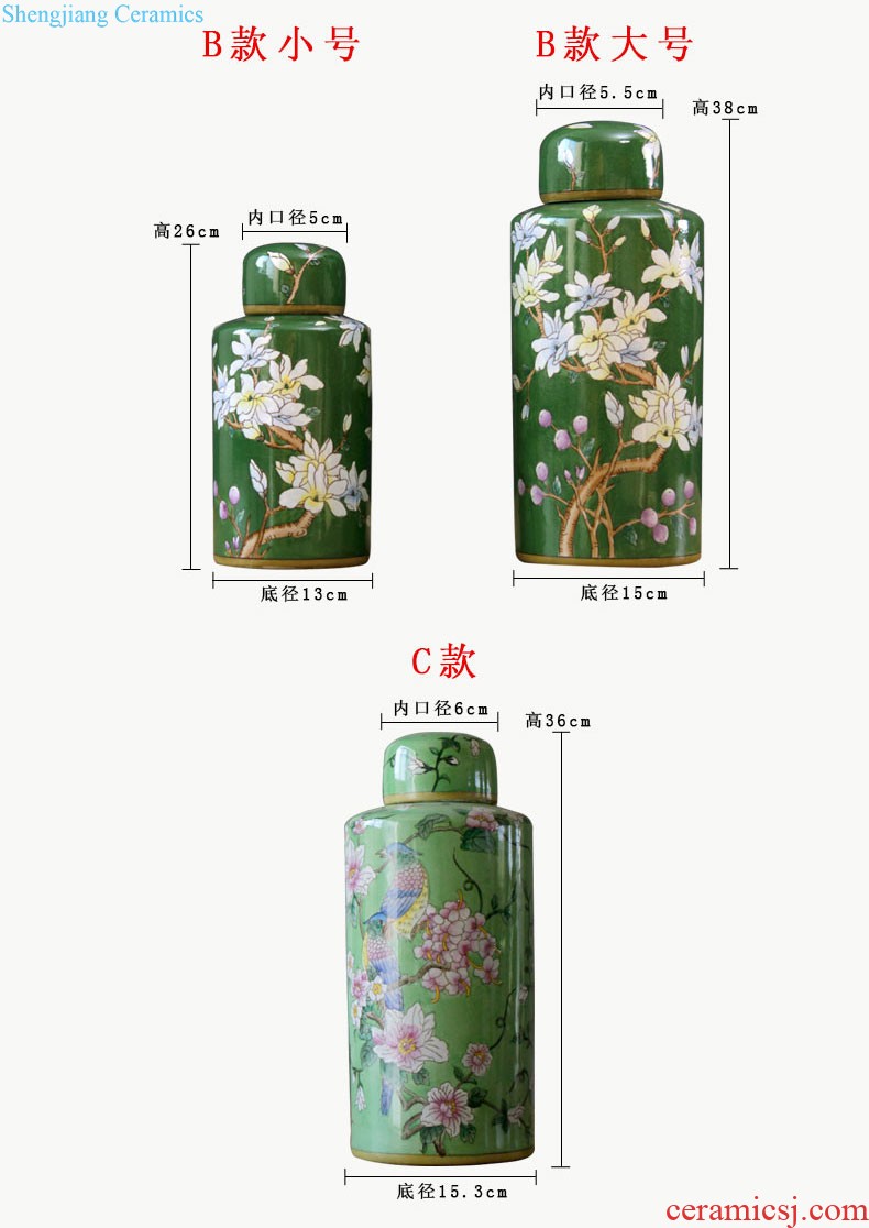 Jingdezhen blue and white porcelain ceramic pot receives the teahouse furnishing articles furnishing articles puer tea cake tea tea tea urn pu-erh tea