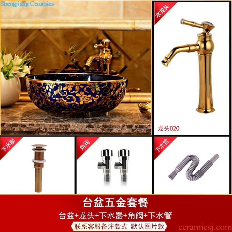 The package mail on bonsai, ceramic lavabo that defend bath lavatory basin art basin of elliptic small bell