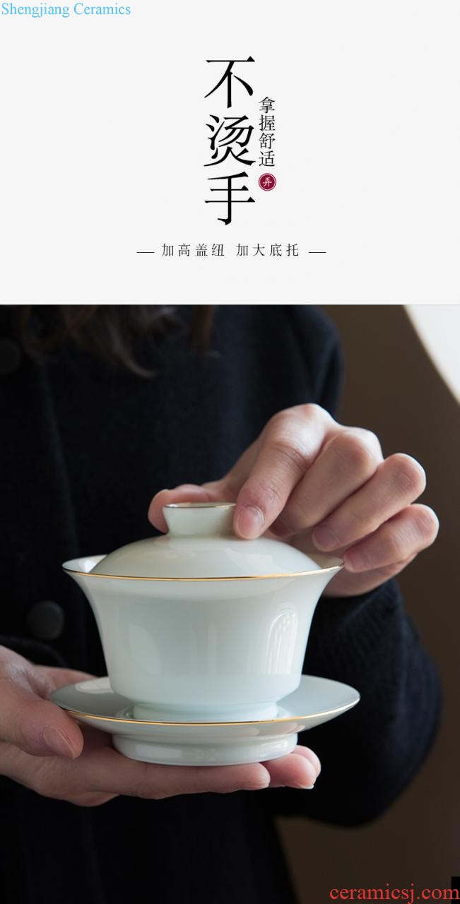 With cover filter landscape jingdezhen ceramic cup China cups personal creative package mail office cup mug cup