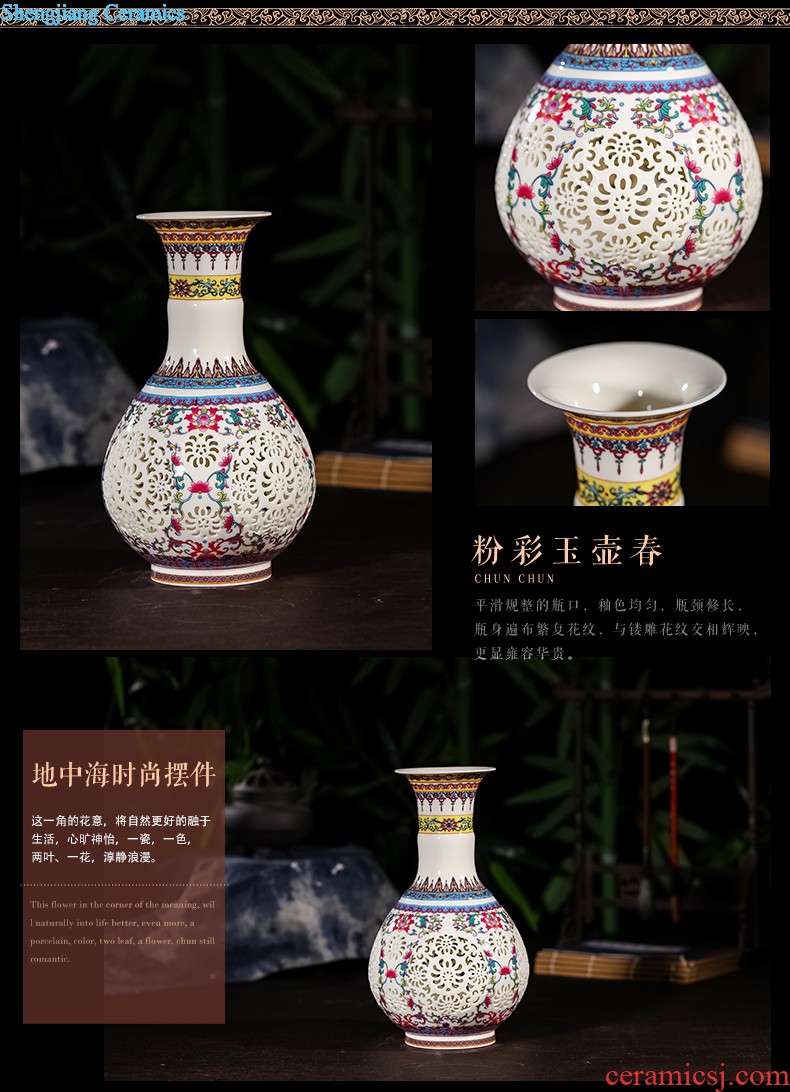 Jingdezhen ceramics furnishing articles hand-painted sabingga sukdun dergici jimbi hang dish by dish sitting room of Chinese style household decorative arts and crafts