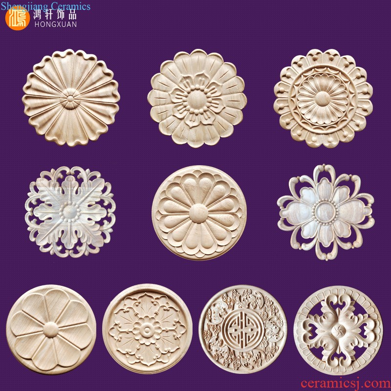 European-style solid wood furniture feet of carve patterns or designs on woodwork tooth edge ark adornment baffle plate tea table legs solid wood apron coaming skirt