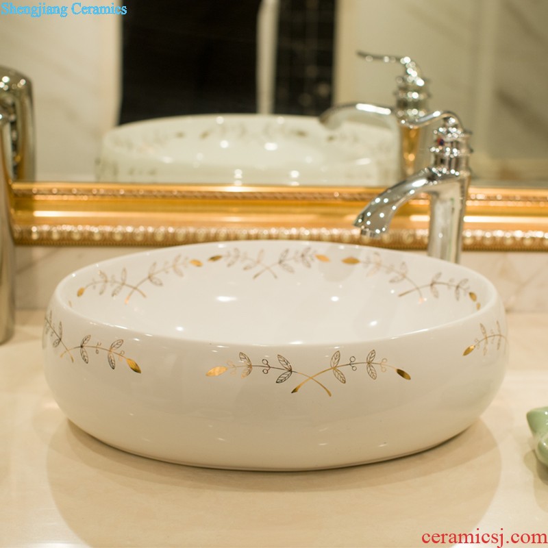 The package mail on bonsai, ceramic lavabo that defend bath lavatory basin art basin square delicate and charming rose