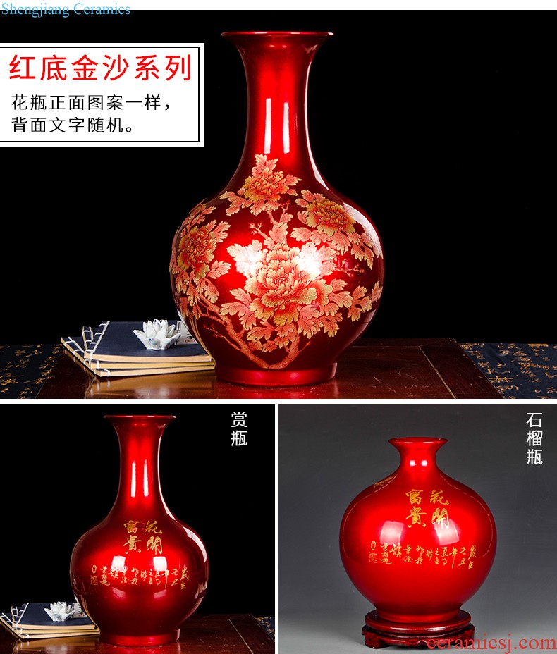 Jingdezhen ceramics large caddy a kilo is installed sealed with cover household storage jar pu-erh tea warehouse