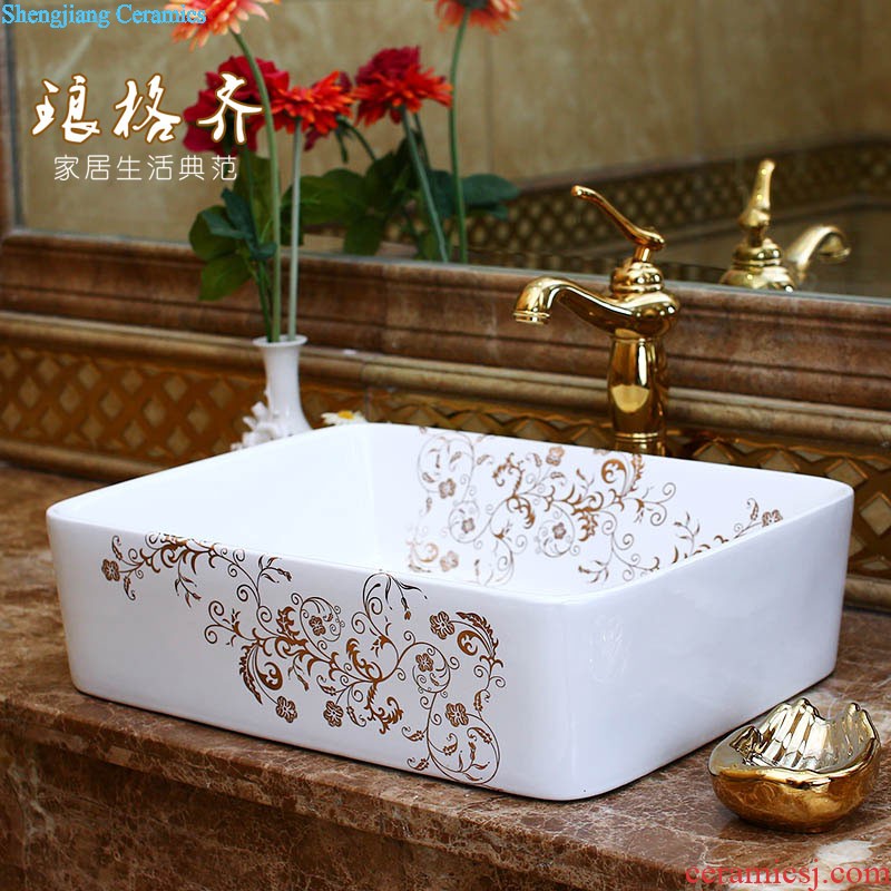 The package mail on bonsai, ceramic lavabo that defend bath lavatory basin art basin waist drum gardenia bloom