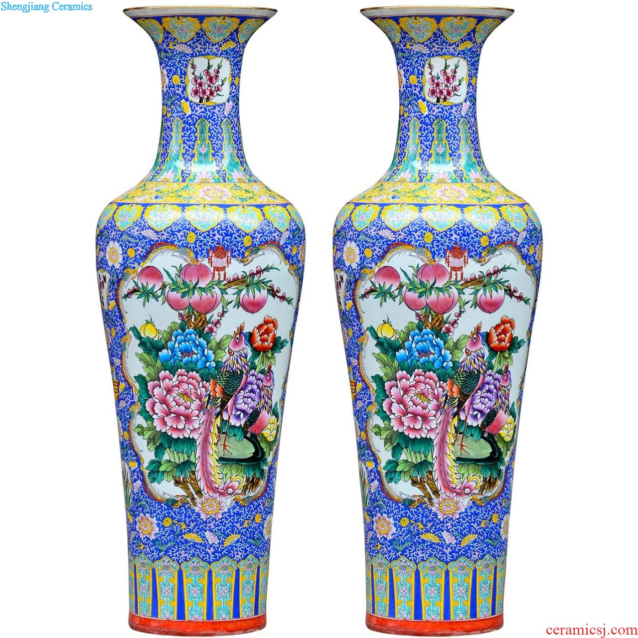 Sf25 jingdezhen ceramics of large vases, flower arrangement of modern Chinese style household sitting room adornment handicraft furnishing articles