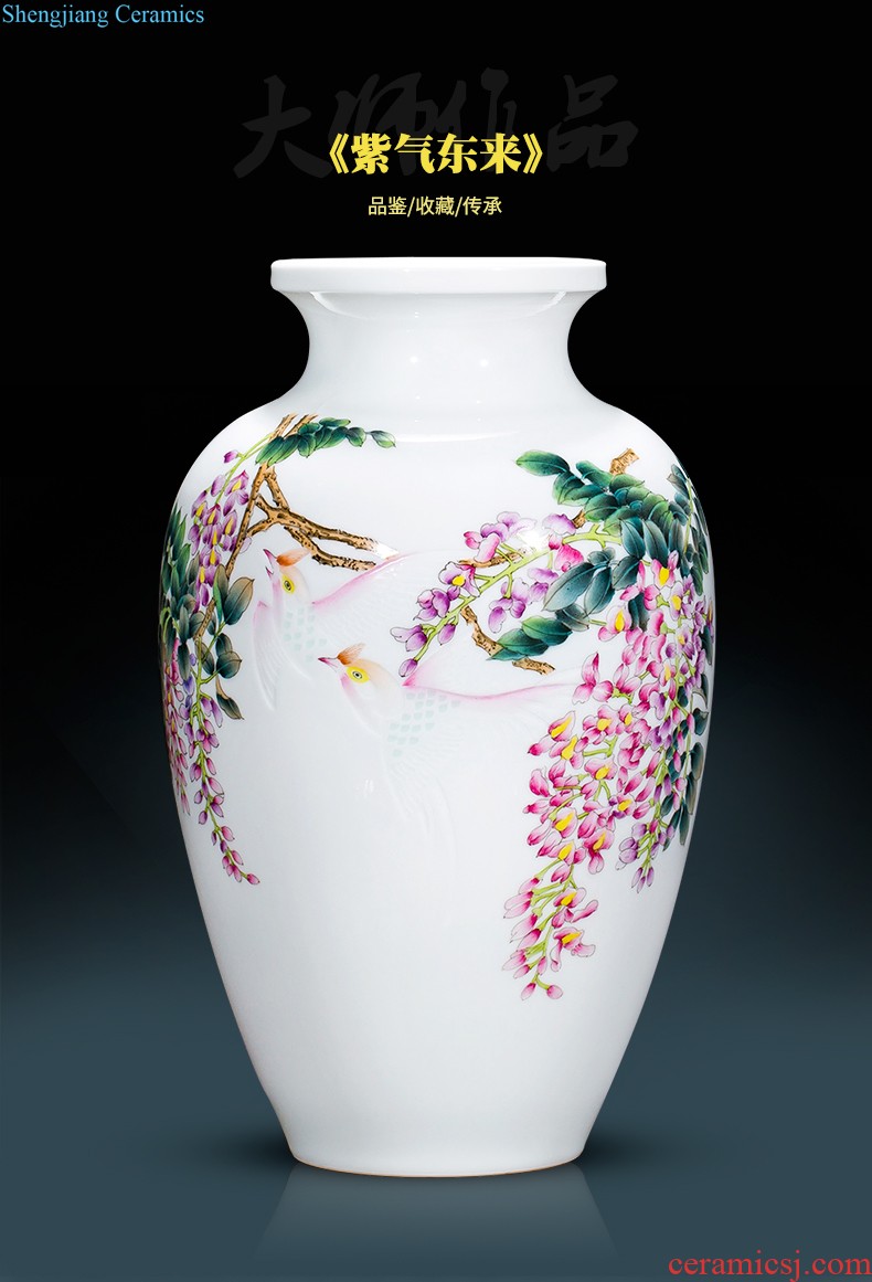 Cb122 jingdezhen ceramics floret bottle of flower arrangement of Chinese style home sitting room adornment ark TV ark furnishing articles