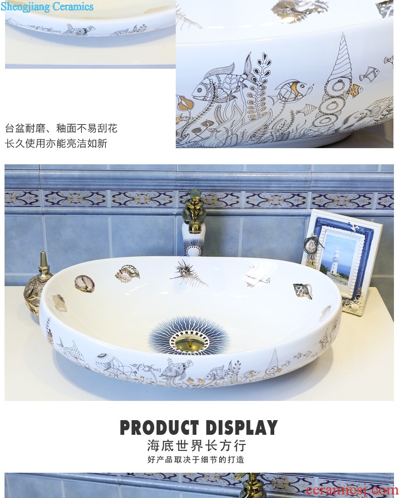 Koh larn, qi stage basin sink lavatory ceramic european-style bathroom art basin of the basin that wash a face