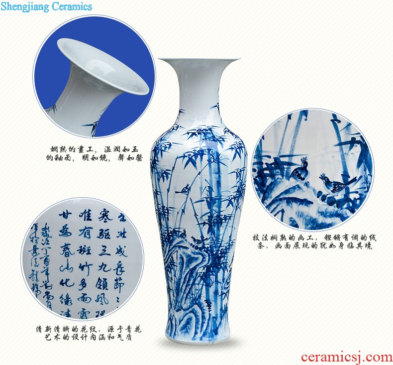 Jingdezhen ceramics China red every year more than the French vase wedding creative nnyy sitting room place decoration