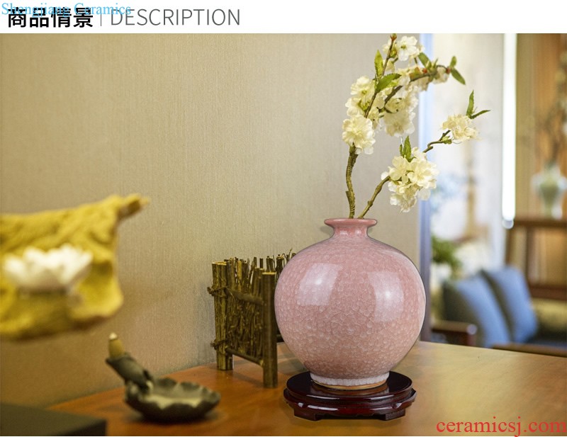 Jingdezhen ceramics longquan celadon vase furnishing articles home creative fashion handicrafts gourd sitting room adornment