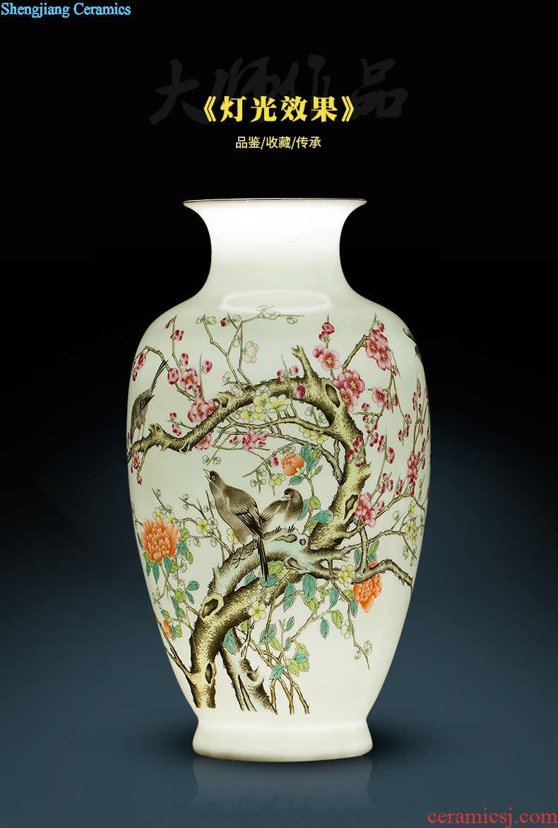 Jingdezhen ceramics vase landscape painting of flowers and flower arrangement sitting room place mesa home TV ark adornment ornament