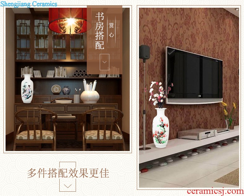 Jingdezhen ceramics hand-painted scenery of blue and white porcelain vase archaize sitting room ark adornment of Chinese style household furnishing articles