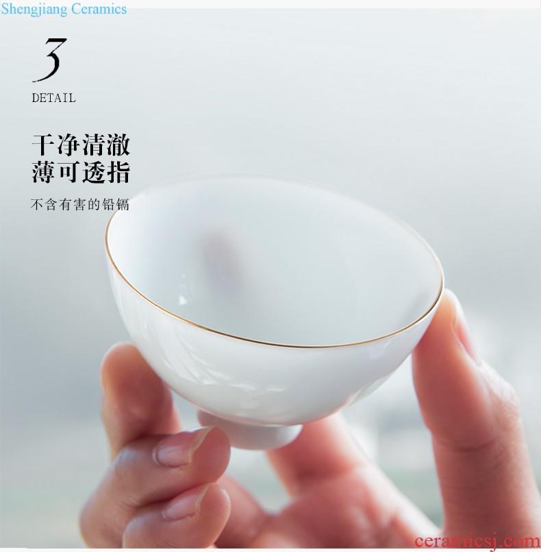 Jizhou kiln konoha temmoku kunfu tea glass ceramic sample tea cup big bowl master cup single cup lamp cup