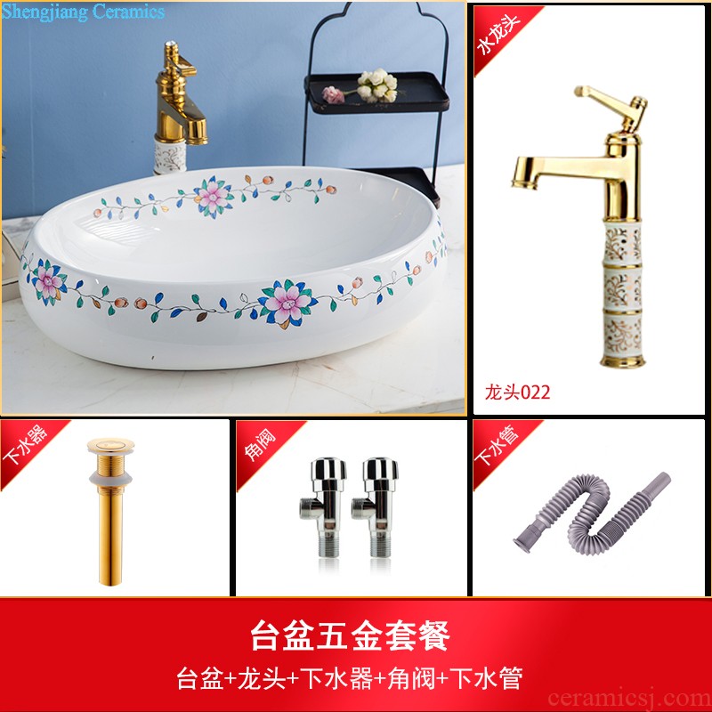 Koh larn, qi stage basin sink lavatory ceramic european-style bathroom art basin of the basin that wash a face