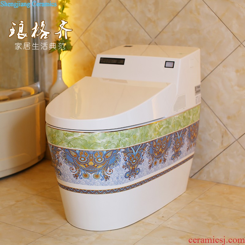 Koh larn, qi column basin ceramic lavabo basin floor balcony column type lavatory toilet a whole column