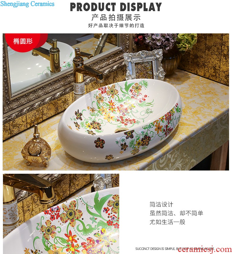 The package mail on bonsai, ceramic lavabo that defend bath lavatory basin art basin season blue gold rattan feather