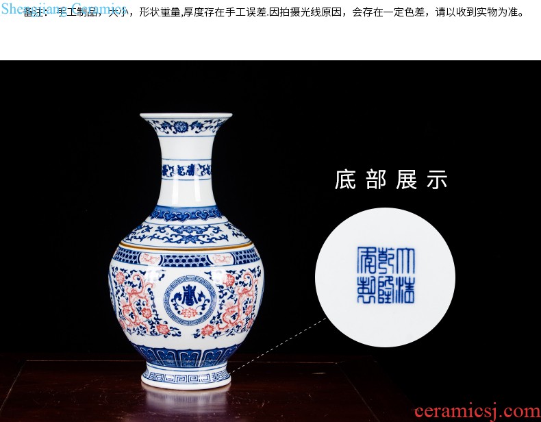 Hg23 jingdezhen ceramics water point pen container four treasures of the study room home desk of peach blossom decoration indoor furnishing articles