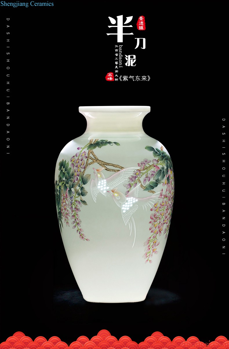 Cb122 jingdezhen ceramics floret bottle of flower arrangement of Chinese style home sitting room adornment ark TV ark furnishing articles