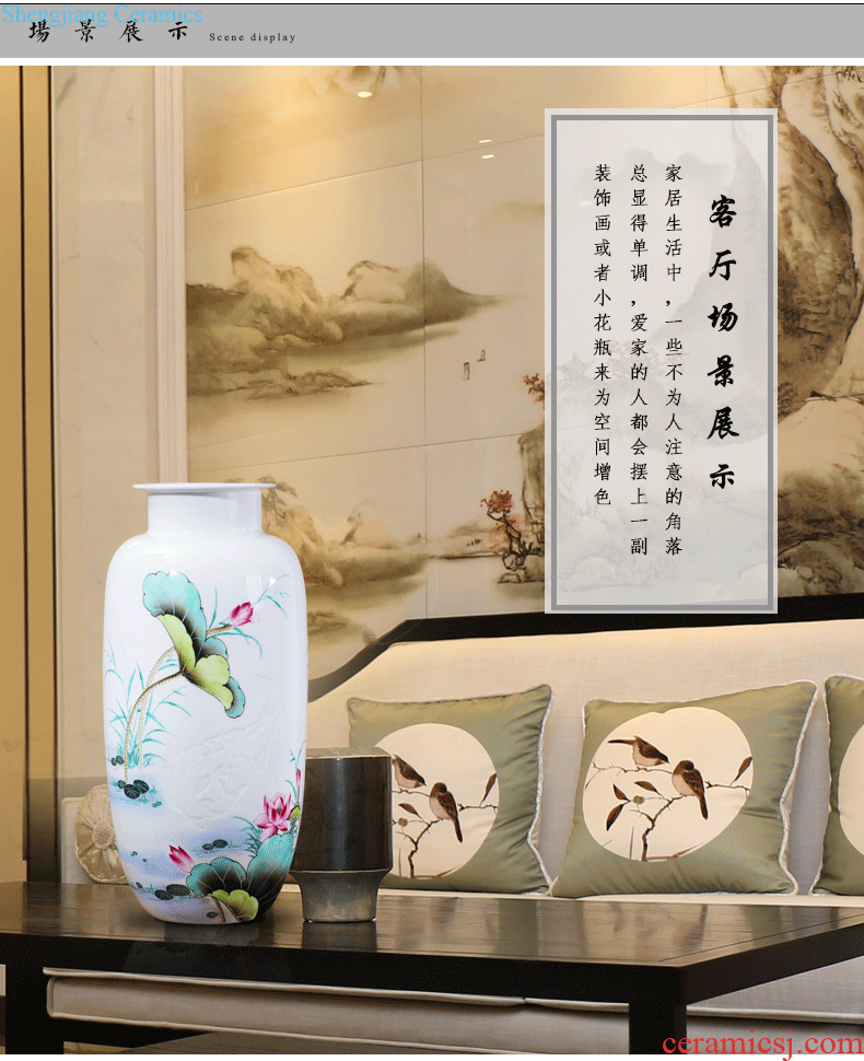 Jingdezhen ceramics vase furnishing articles the sitting room is blue and white porcelain vases, flower arranging flowers mesa of new Chinese style household decoration