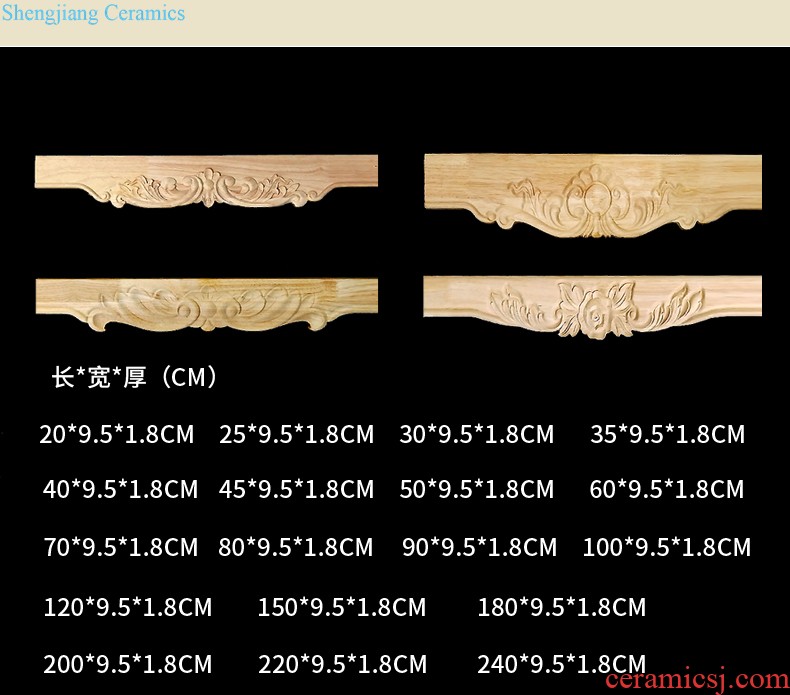 European decals furniture of carve patterns or designs on woodwork wood apron coaming accessories American TV ark tooth plate block BanGui flower piece of tea table