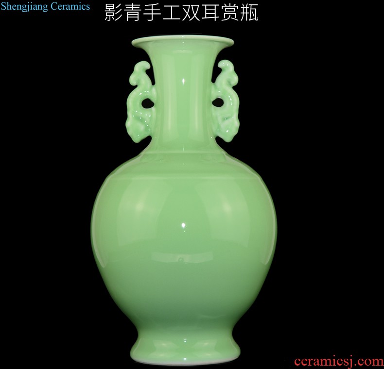 Jingdezhen ceramic smoked incense burner aromatherapy furnace large ancient longquan celadon tower joss stick for the Buddha temple supplies