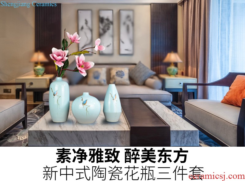 Jingdezhen ceramic vase restoring ancient ways furnishing articles of Chinese style living room dry flower arranging flowers home TV ark porcelain ornaments