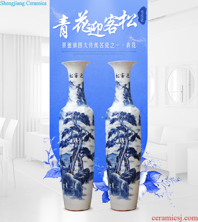 Contemporary and contracted large vase hand-painted jinxiu e212 jingdezhen ceramics was sitting room adornment is placed