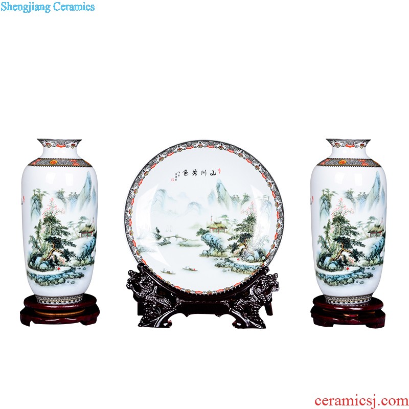 Antique blue-and-white porcelain yongzheng vases home sitting room adornment penjing collection jingdezhen ceramics process