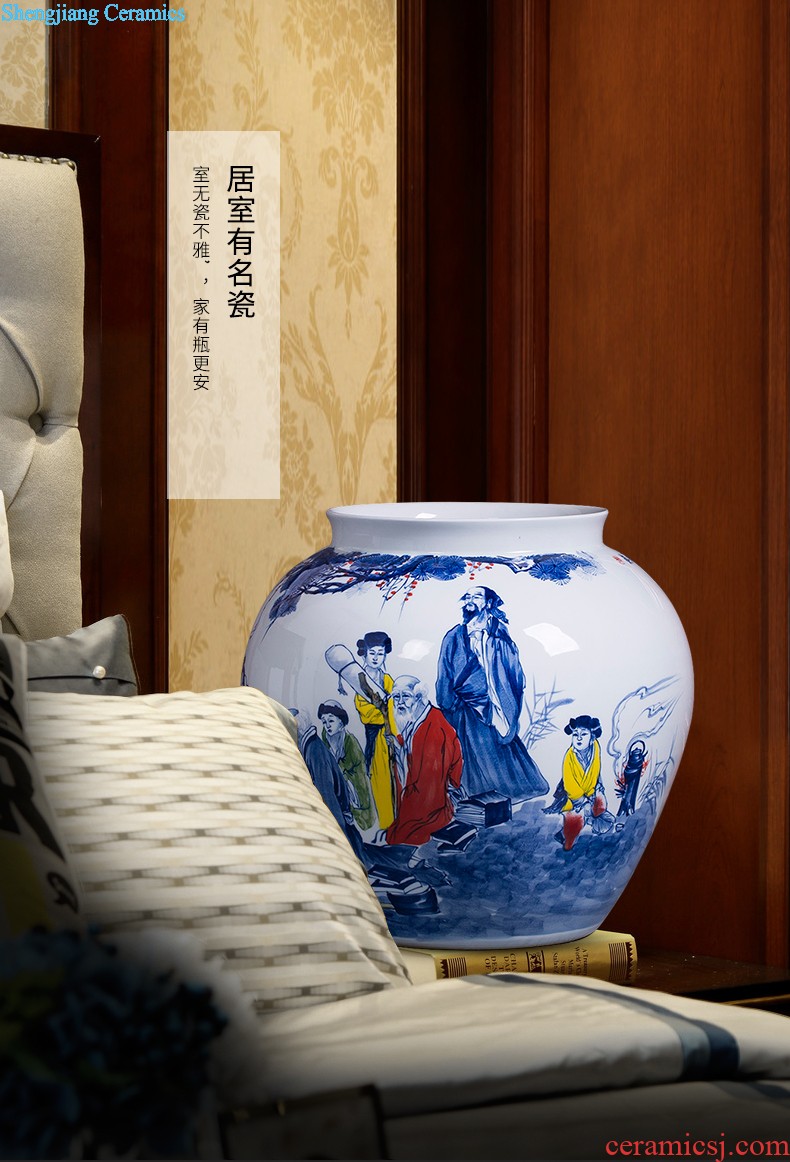 Jingdezhen ceramics decoration plate of Chinese style household act the role ofing is tasted the sitting room porch TV ark wine desktop furnishing articles