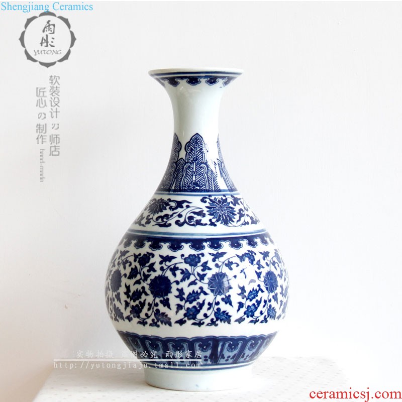 The rain tong household porcelain | hand Jingdezhen ceramics space wall-mounted home furnishing articles Rockery wall act the role ofing porcelain