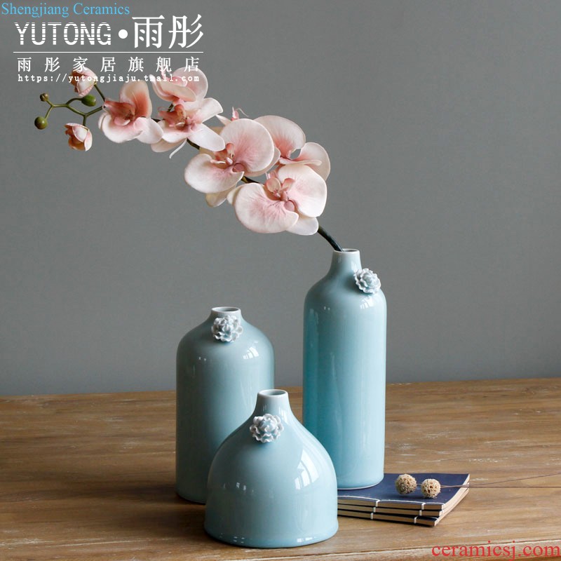 Rain tong home furnishing articles/| ceramic pot-bellied drum lively lemon yellow The sitting room/home decoration porch place