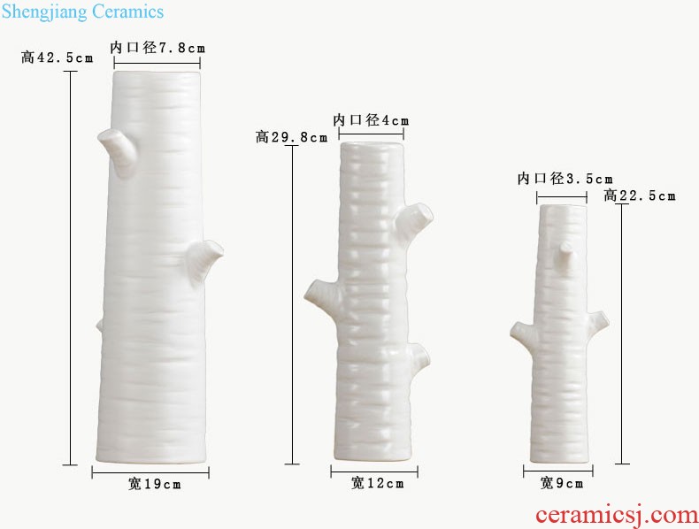 Jingdezhen American creative ceramic vase restoring ancient ways furnishing articles table flower arranging contracted household adornment the spot